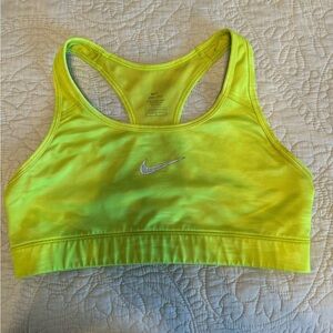 Neon yellow M Nike drifit sports bra